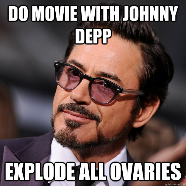 Do movie with Johnny Depp Explode all ovaries  