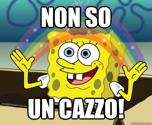 Non so Un cazzo!  Spongebob rainbow