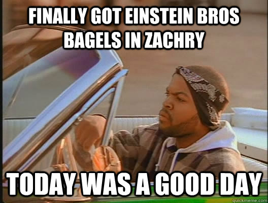 Finally got Einstein bros bagels in Zachry today was a good day  