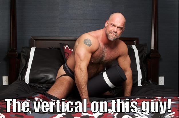    THE VERTICAL ON THIS GUY!  Gorilla Man