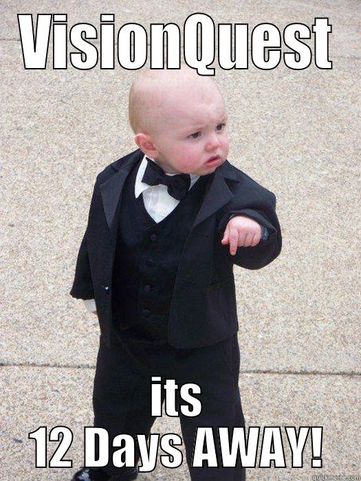 VISIONQUEST ITS 12 DAYS AWAY! Baby Godfather