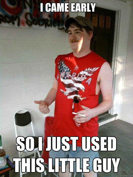 I came early so i just used this little guy  Redneck Randal
