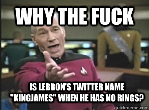 why the fuck is Lebron's twitter name 