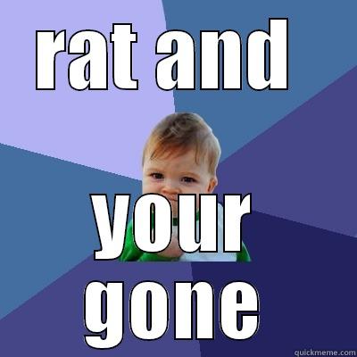 RAT AND  YOUR GONE Success Kid