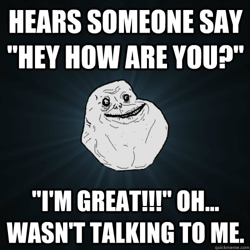 Hears someone say 