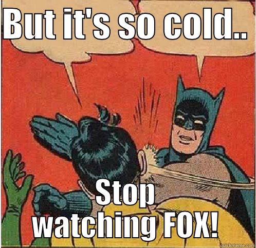 The next time a moron says all that snow is proof Al Gore was wrong.. - BUT IT'S SO COLD..  STOP WATCHING FOX! Batman Slapping Robin