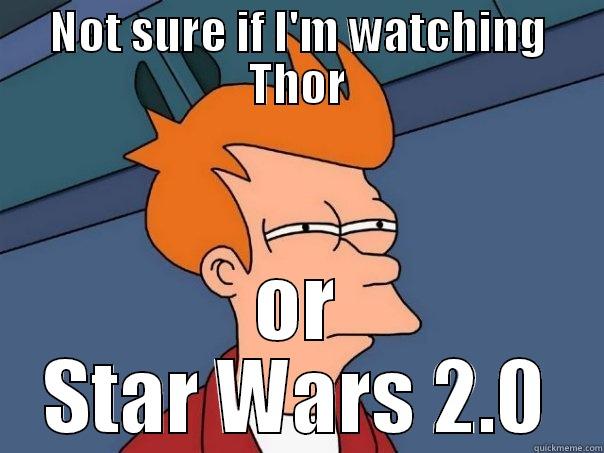 NOT SURE IF I'M WATCHING THOR OR STAR WARS 2.0 Futurama Fry