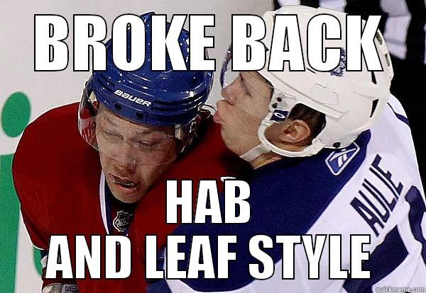 hab and leafs - BROKE BACK HAB AND LEAF STYLE Misc