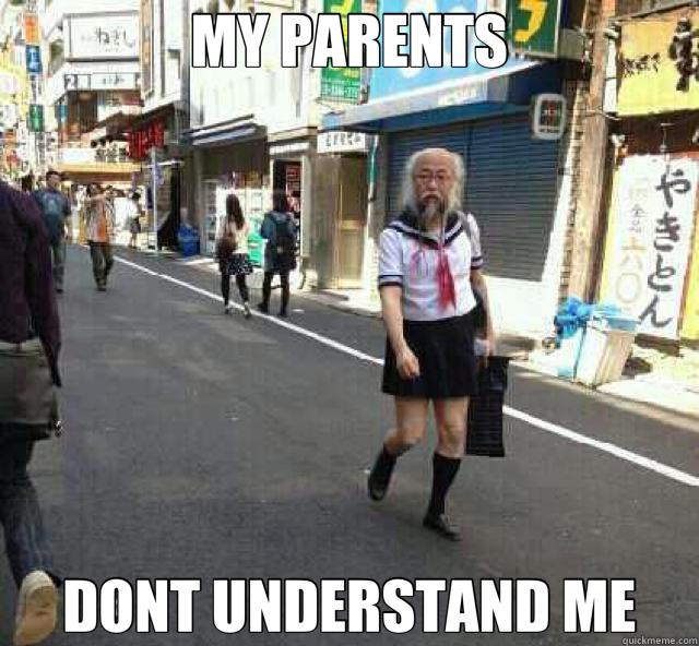 MY PARENTS DONT UNDERSTAND ME Schoolgirl fantasy quickmeme