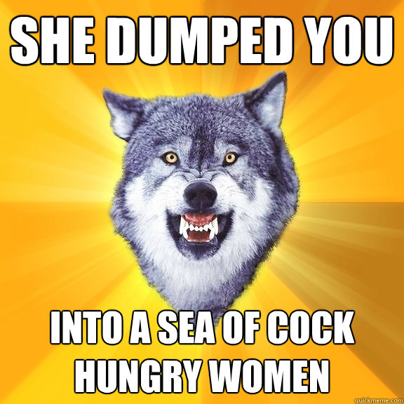 She dumped you Into a sea of cock hungry women - She dumped you Into a sea of cock hungry women  Courage Wolf
