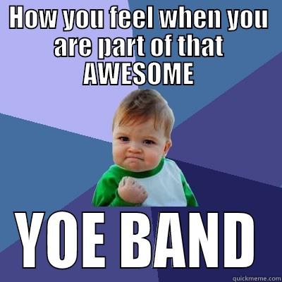 HOW YOU FEEL WHEN YOU ARE PART OF THAT AWESOME YOE BAND Success Kid