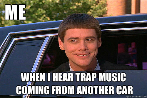 Me When I hear trap music
 coming from another car  