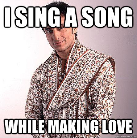 I sing a song while making love  