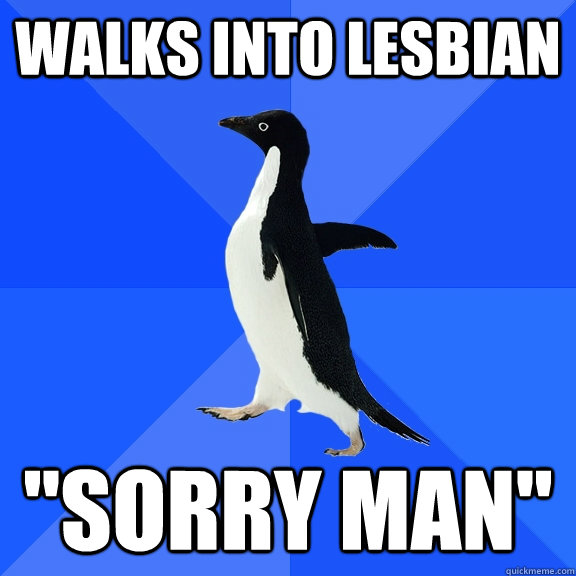 walks into lesbian 