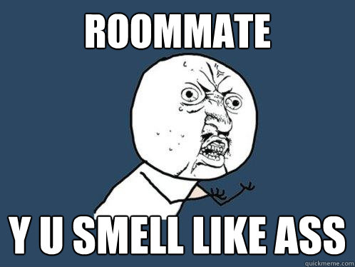 Roommate y u smell like ass  Y U No