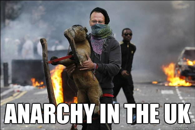  anarchy in the uk -  anarchy in the uk  Hipster Rioter