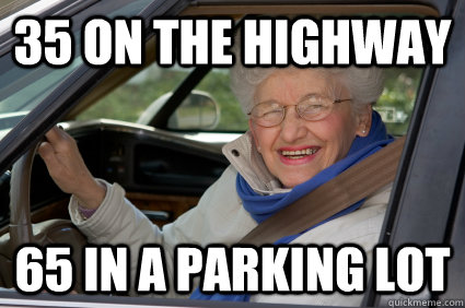 35 ON THE HIGHWAY 65 IN A PARKING LOT - 35 ON THE HIGHWAY 65 IN A PARKING LOT  Bad Driver Betty