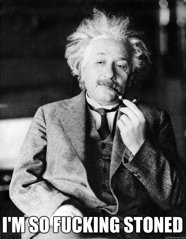 I'm so fucking stoned  Einstein