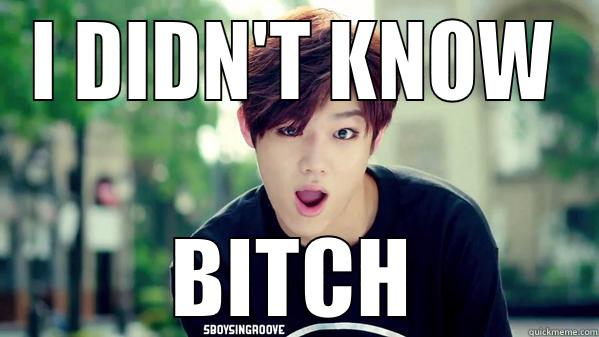 I DIDN'T KNOW BITCH Misc