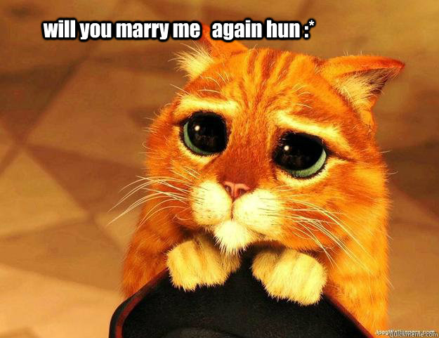 will you marry me   again hun :* - will you marry me   again hun :*  Will you marry me