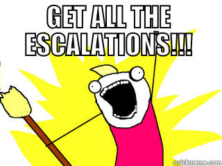 GET ALL THE ESCALATIONS!!!  All The Things