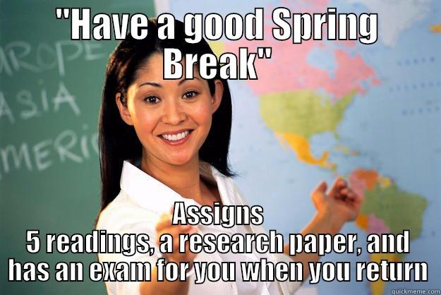 spring break teacher logic - 