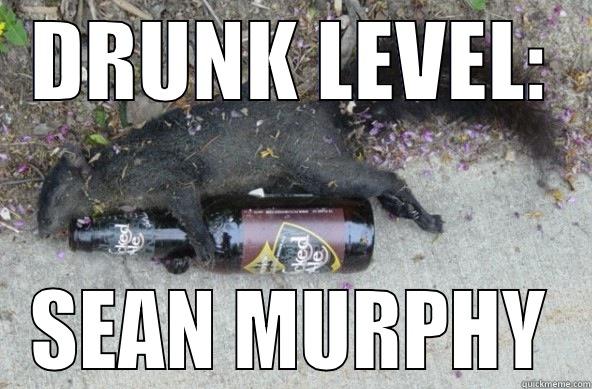 DRUNK LEVEL: SEAN MURPHY Misc