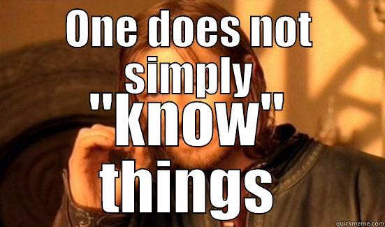 ONE DOES NOT SIMPLY 