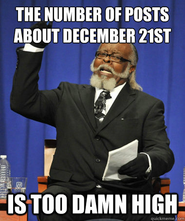 The number of posts about december 21st Is too damn high  The Rent Is Too Damn High