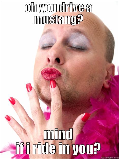 OH YOU DRIVE A MUSTANG? MIND IF I RIDE IN YOU? Misc