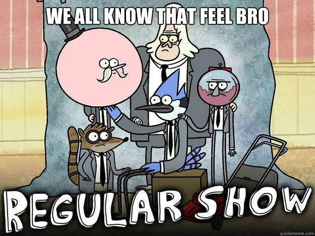 WE ALL KNOW THAT FEEL BRO  - WE ALL KNOW THAT FEEL BRO   WE ALL KNOW THAT FEEL BRO - REGULAR SHOW