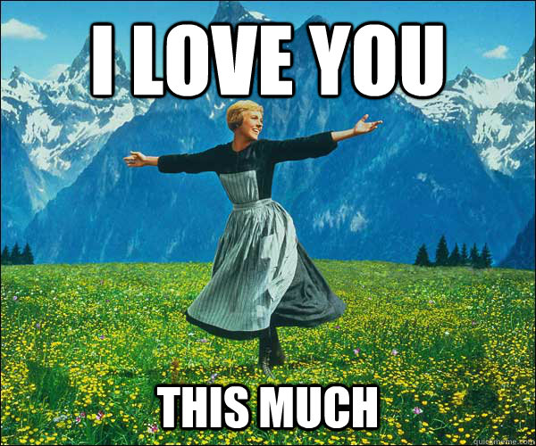 i love you this much  Sound of Music