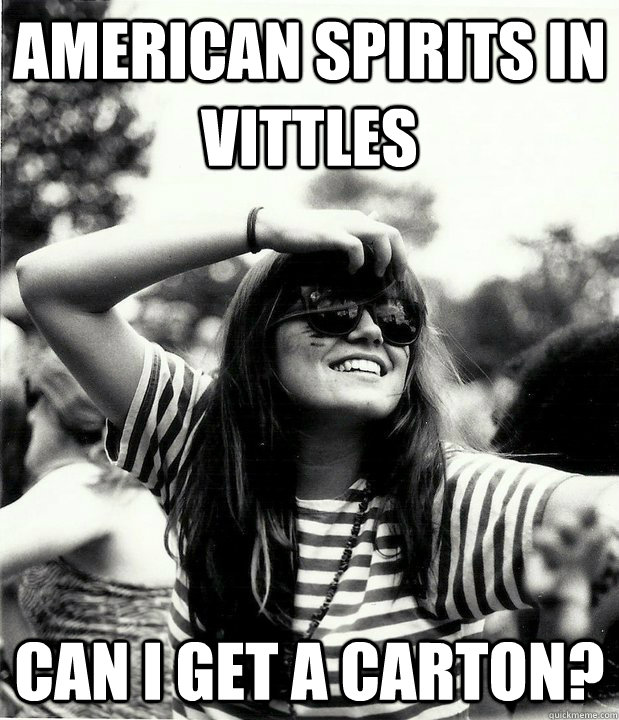 American Spirits in Vittles Can I get a carton?   Georgetown Hipster