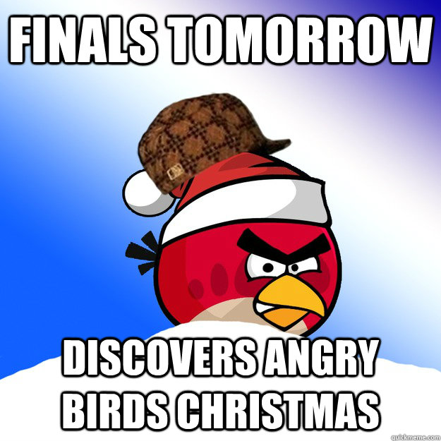 Finals Tomorrow Discovers Angry Birds Christmas  Christmas Angry Birds