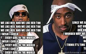 Since we all came from a woman
Got our name from a woman 
and our game from a woman
I wonder why we take from our women
Why we rape our women
Do we hate our women?
I think it's time to kill for our women
Time to heal our women
Be real to our women We like  Tupac vs Wayne