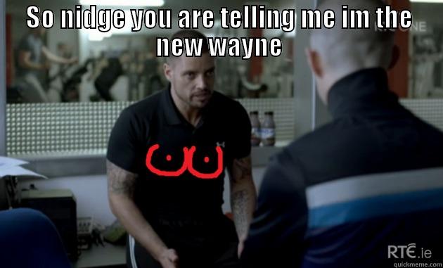 SO NIDGE YOU ARE TELLING ME IM THE NEW WAYNE  Misc