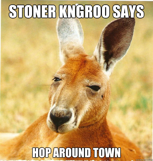 Stoner Kngroo Says Hop Around Town - Stoner Kngroo Says Hop Around Town  Stoner Kangaroo