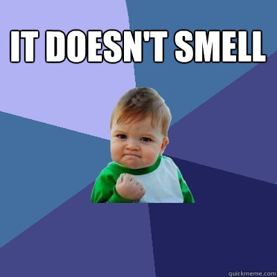 It doesn't smell   Success Kid