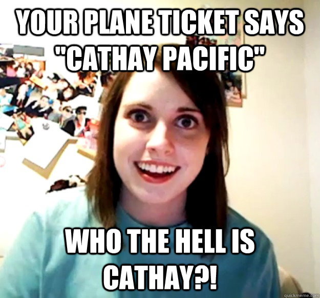 Your plane ticket says 