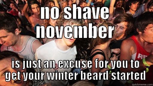 NO SHAVE NOVEMBER IS JUST AN EXCUSE FOR YOU TO GET YOUR WINTER BEARD STARTED Sudden Clarity Clarence