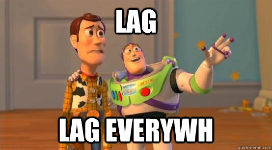 Lag lag everywh  Buzz Glitter