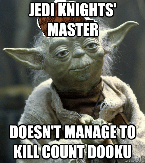 Jedi Knights' master  Doesn't manage to kill Count Dooku  
