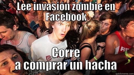 LEE INVASIÓN ZOMBIE EN FACEBOOK CORRE A COMPRAR UN HACHA Sudden Clarity Clarence