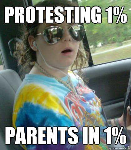 Protesting 1% Parents in 1%   