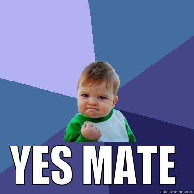   YES MATE Success Kid