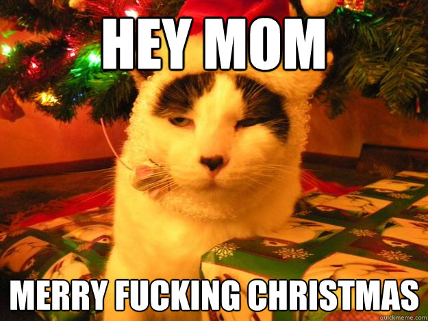 hey mom merry fucking christmas  