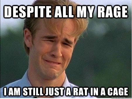 despite all my rage I am still just a rat in a cage - despite all my rage I am still just a rat in a cage  1990s Problems