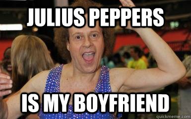 Julius peppers is my boyfriend  Richard simmons sequins