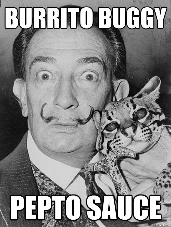 burrito buggy pepto sauce  
