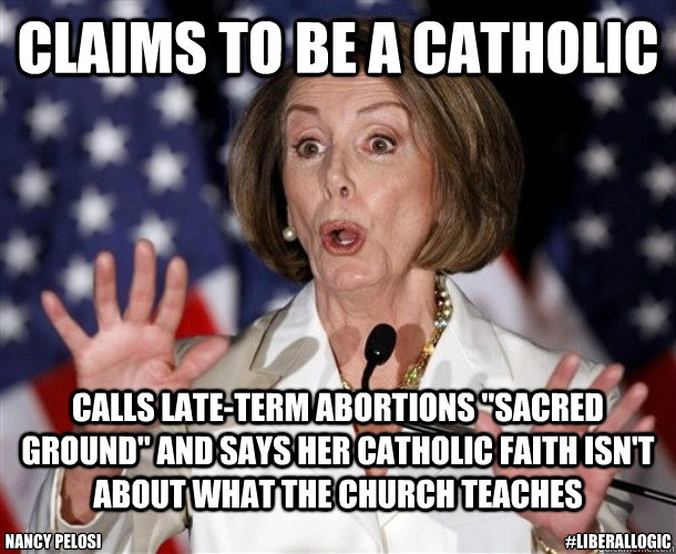 Claims to be a Catholic Calls late-term abortions 